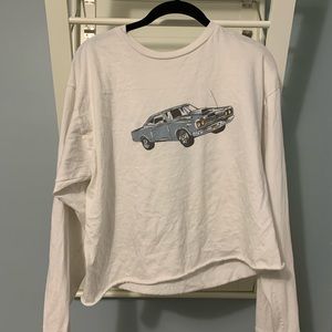 Long-sleeve Brandy Melville Car T-Shirt